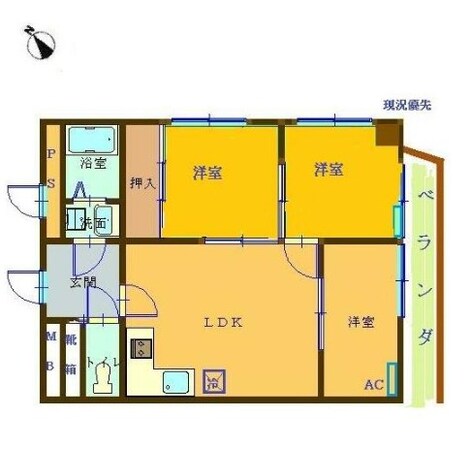 セザール伊勢佐木町第3の物件間取画像